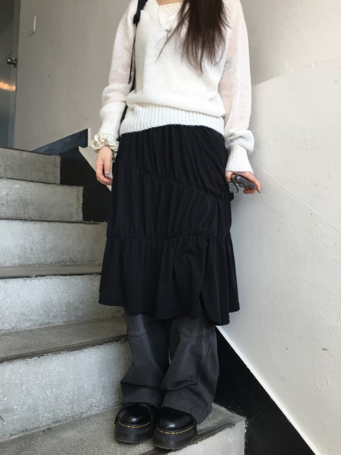 아워캐비넷 melon shirring skirt 상품이미지2
