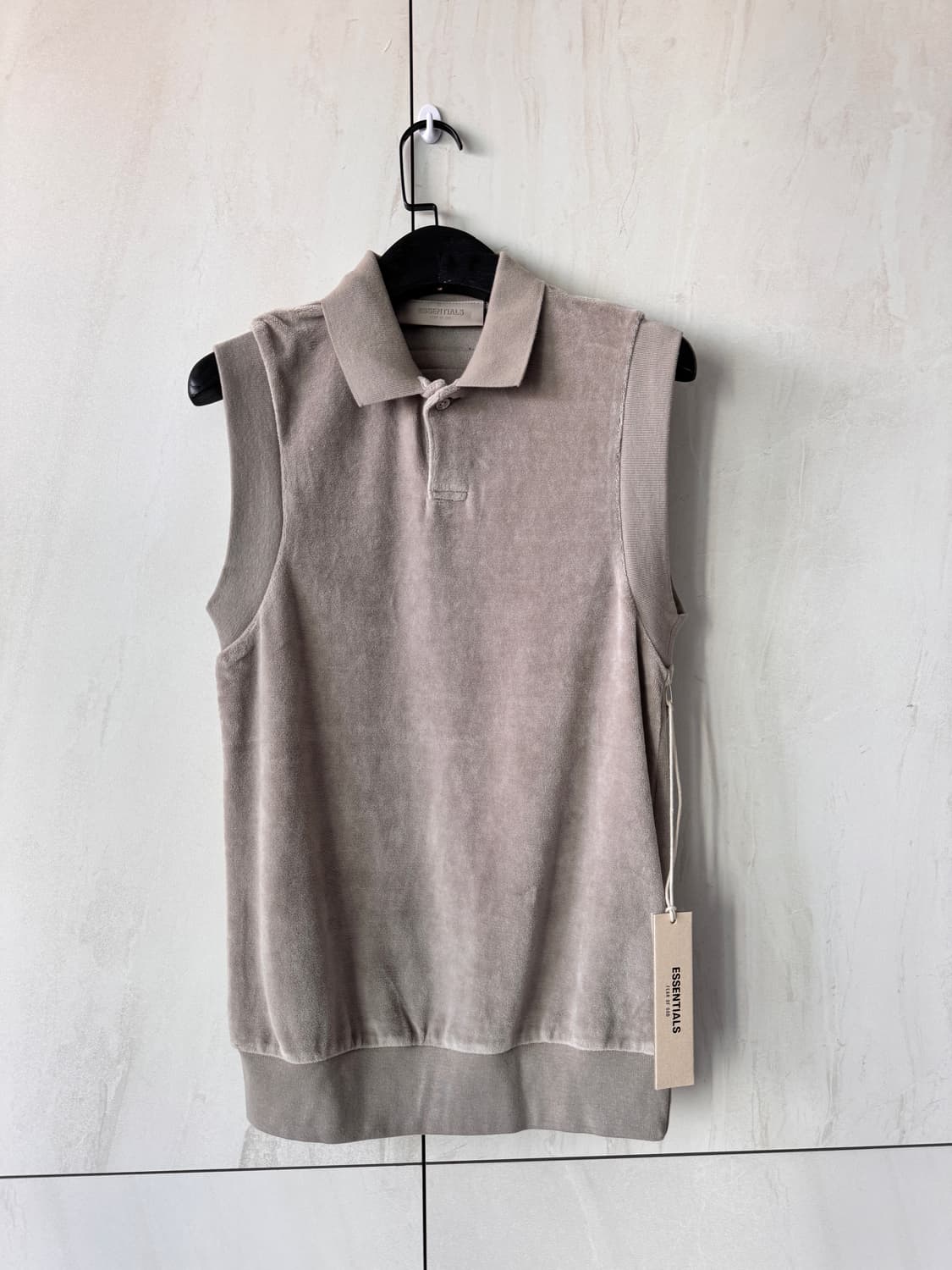 텍있는 새상품 Essentials 타우프 코튼 폴로 베스트 XXS(44, 상품이미지4