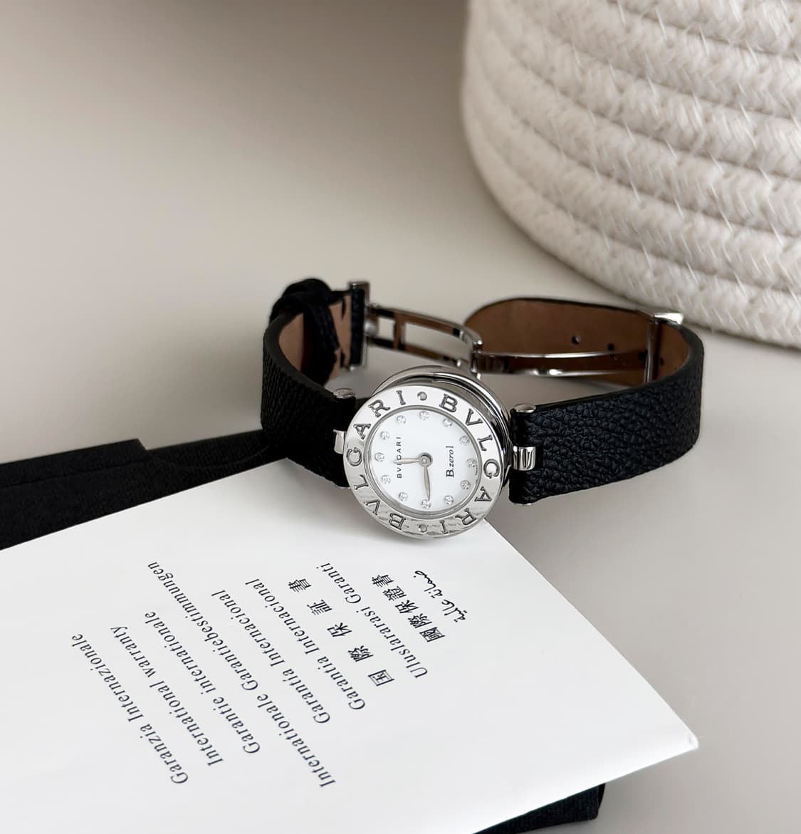 불가리 비제로원 다이아 화이트 다이얼 시계 상품이미지1