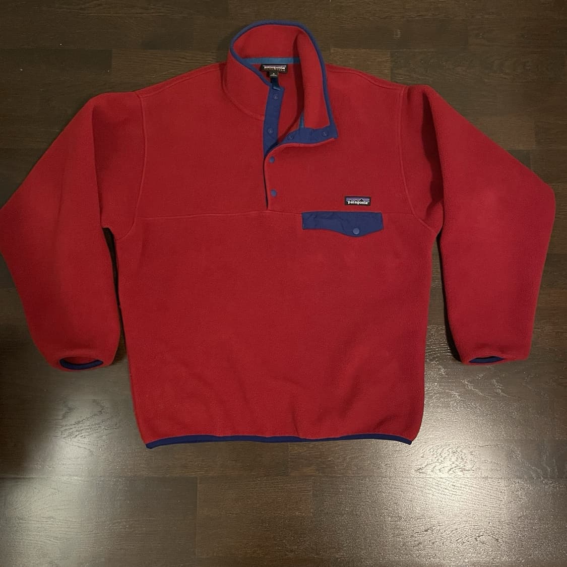 20s 파타고니아 신칠라 스냅-T 레드/네이비 상품이미지1