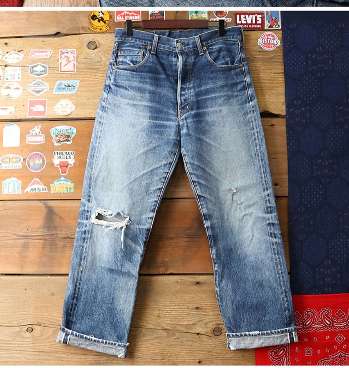 
일본판 90s levis 리바이스 LVC 503BXX 빅E 셀비지 데님 상품이미지2