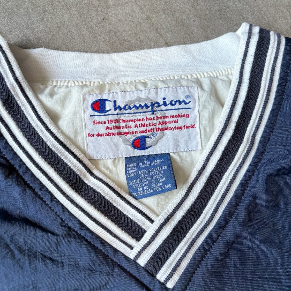 챔피온 정품 네이비 나일론 웜업 상품이미지5