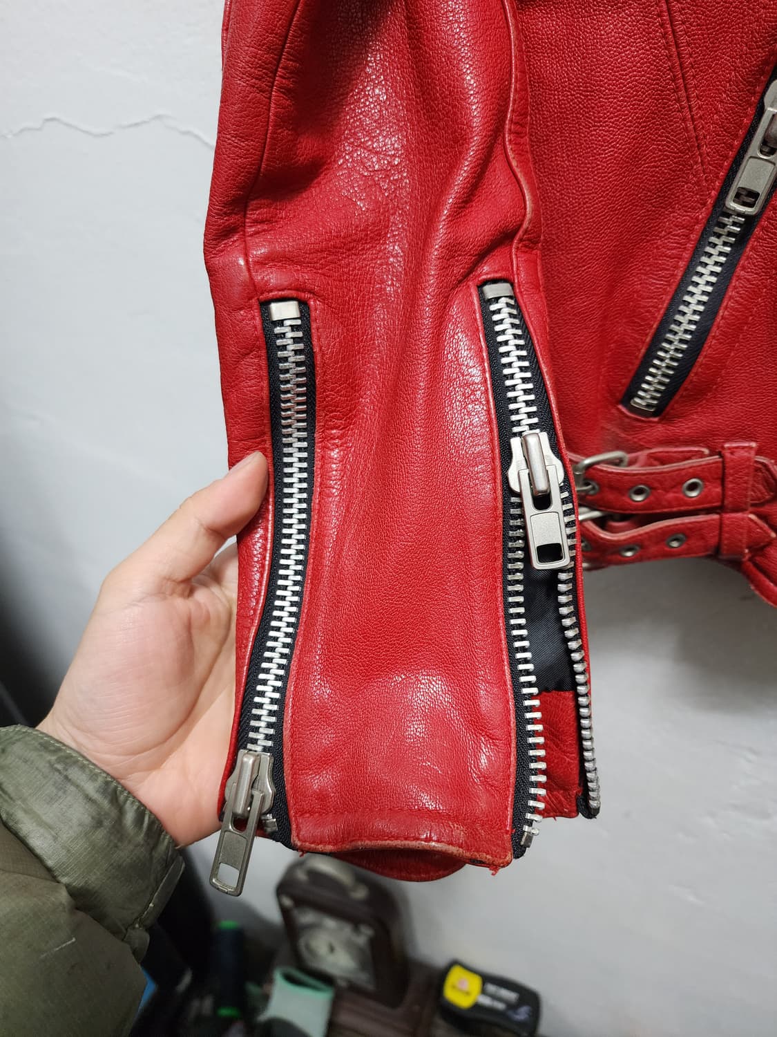 발말st 리얼레더 양가죽 스트릿 라이더자켓 상품이미지5