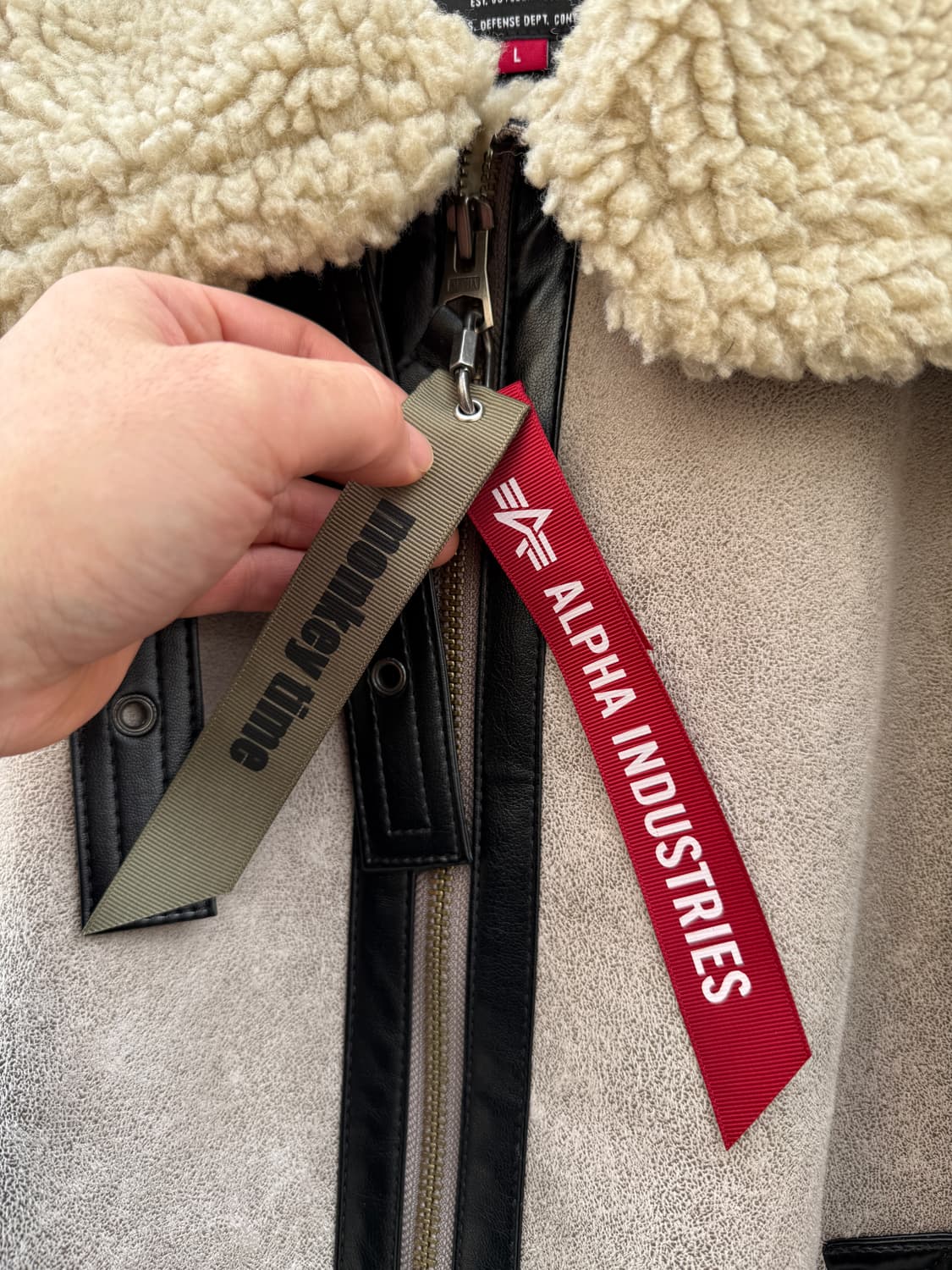 알파인더스트리 몽키타임 b-3 무스탕 L(2XL) 상품이미지7