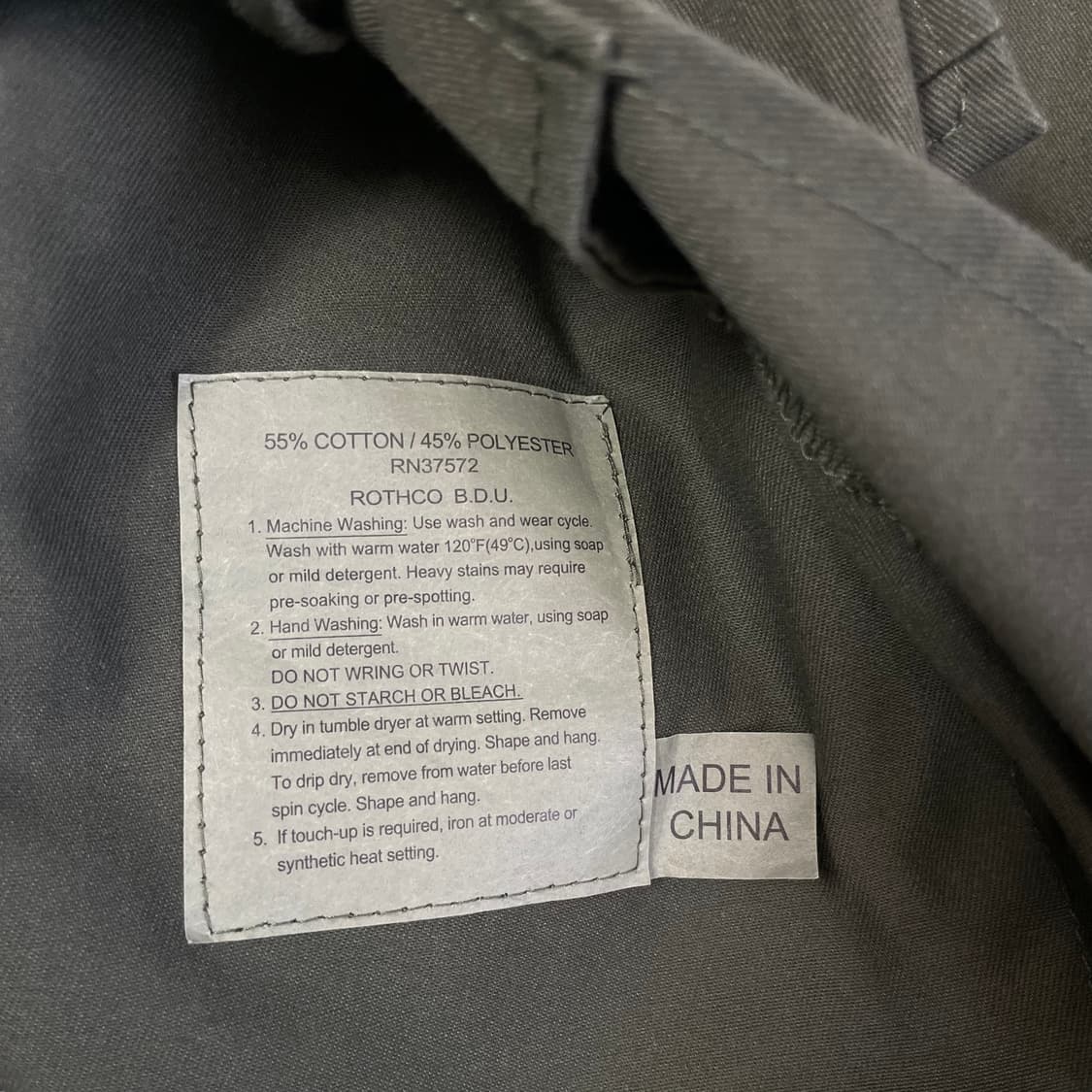 로스코 BDU 카키 투포켓 자켓 상품이미지5