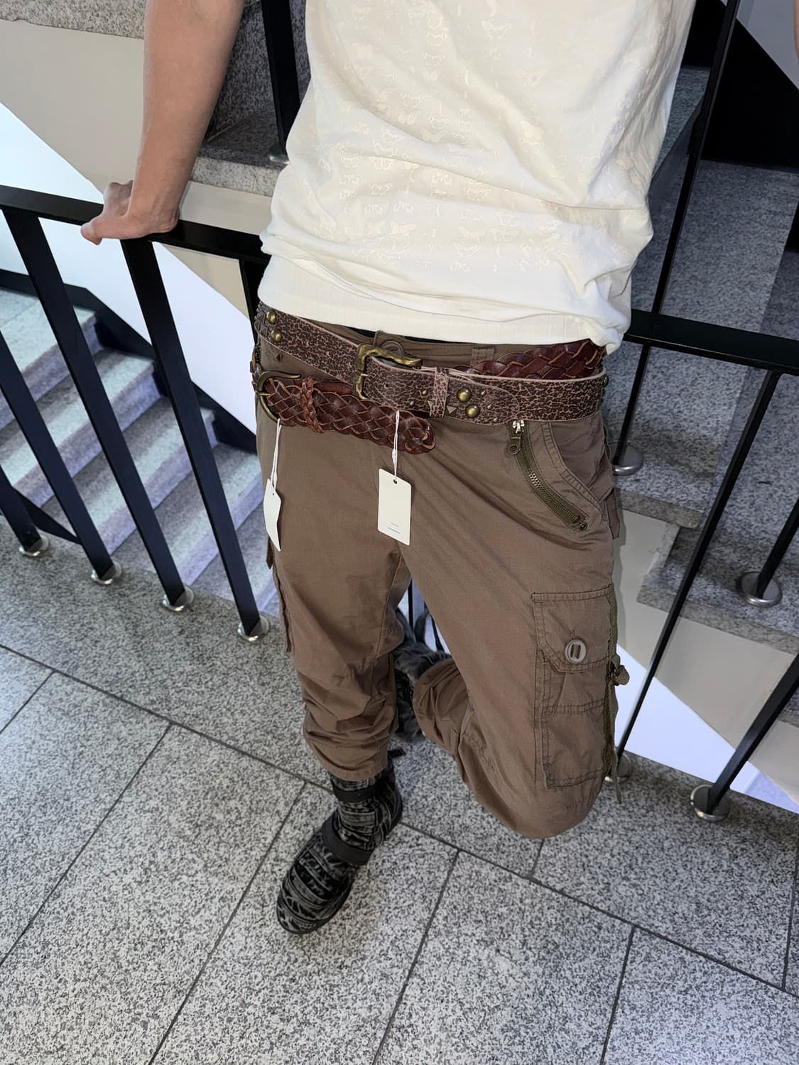 brown cargo pants 상품이미지2