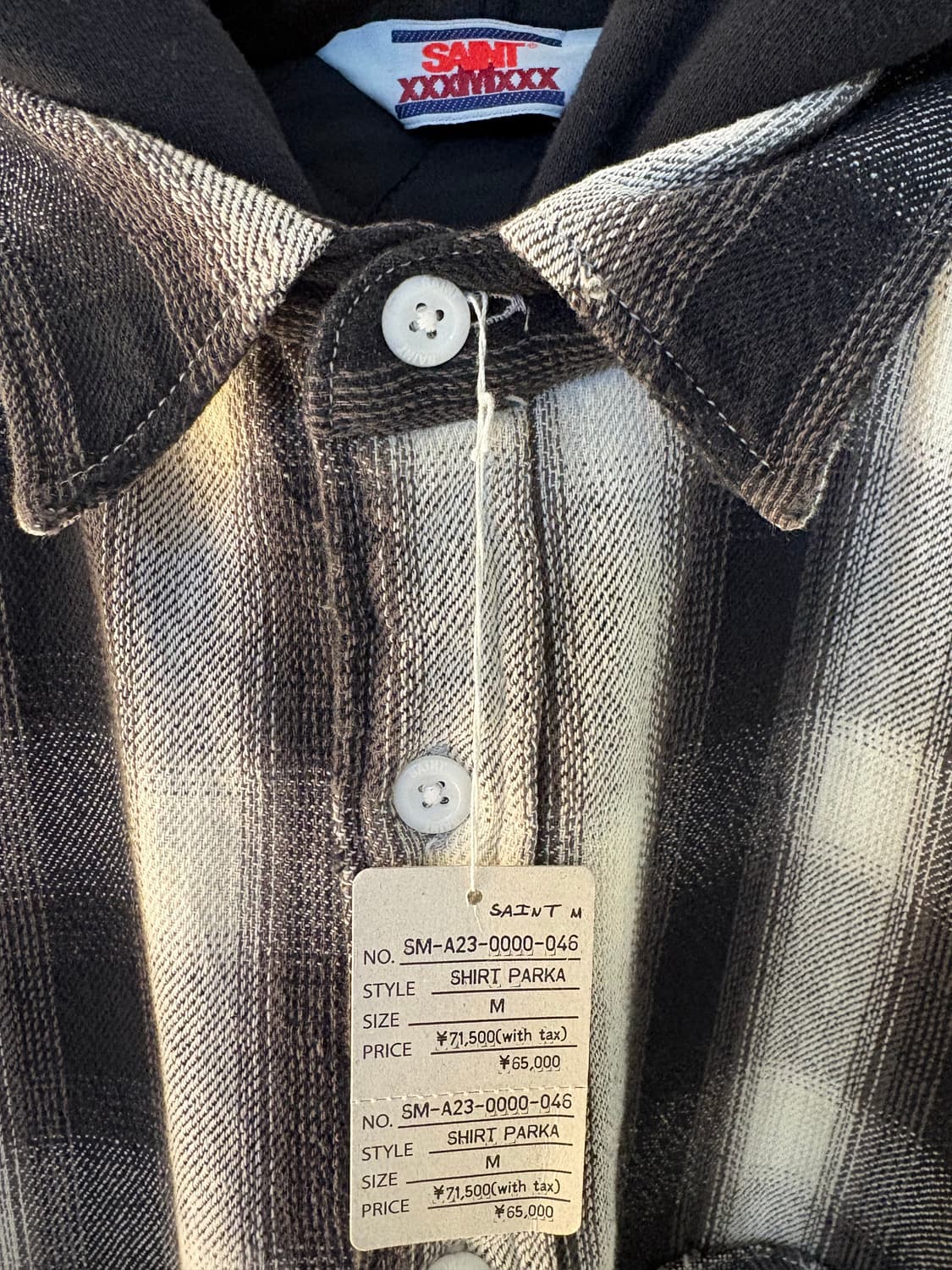 세인트미카엘 후드 플란넬 셔츠 M 상품이미지5