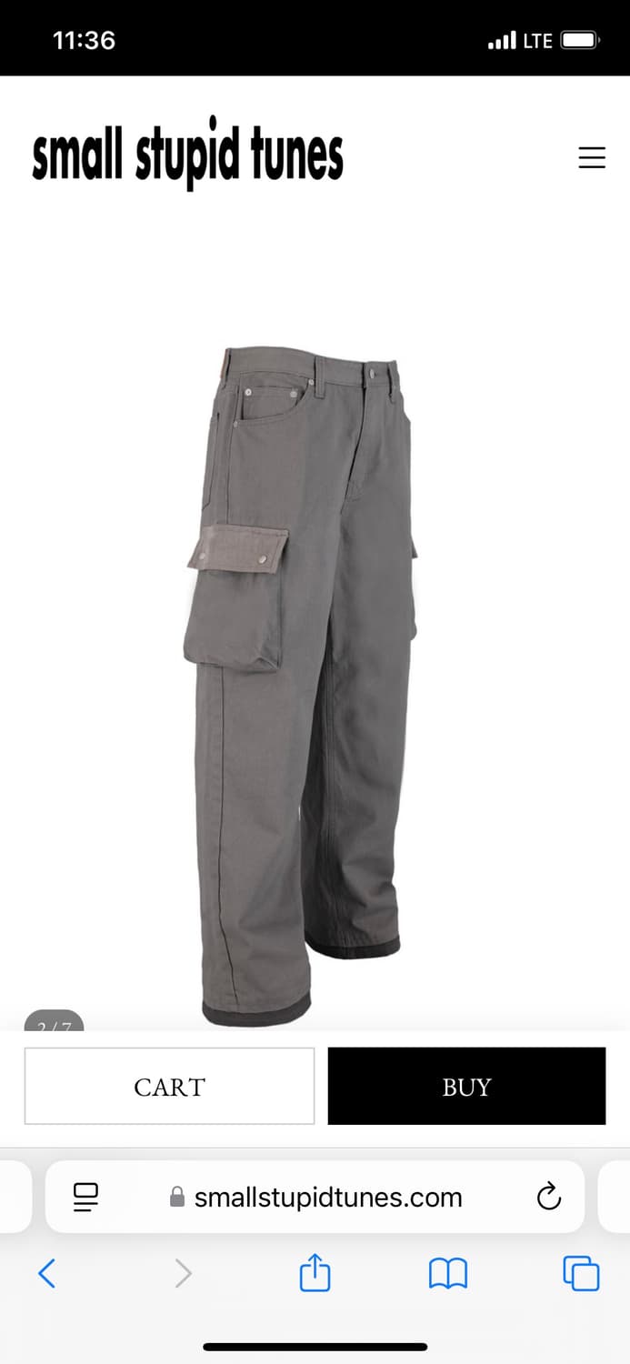 small stupid tunes LAYERED CARGO PANTS 상품이미지6