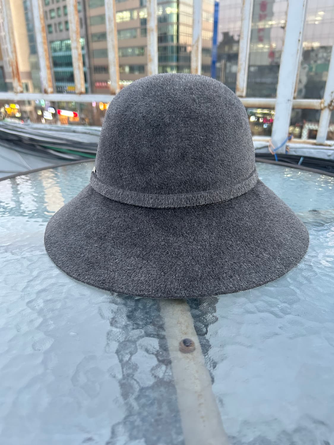 헬렌카민스키 펠트모자 회색L 상품이미지3