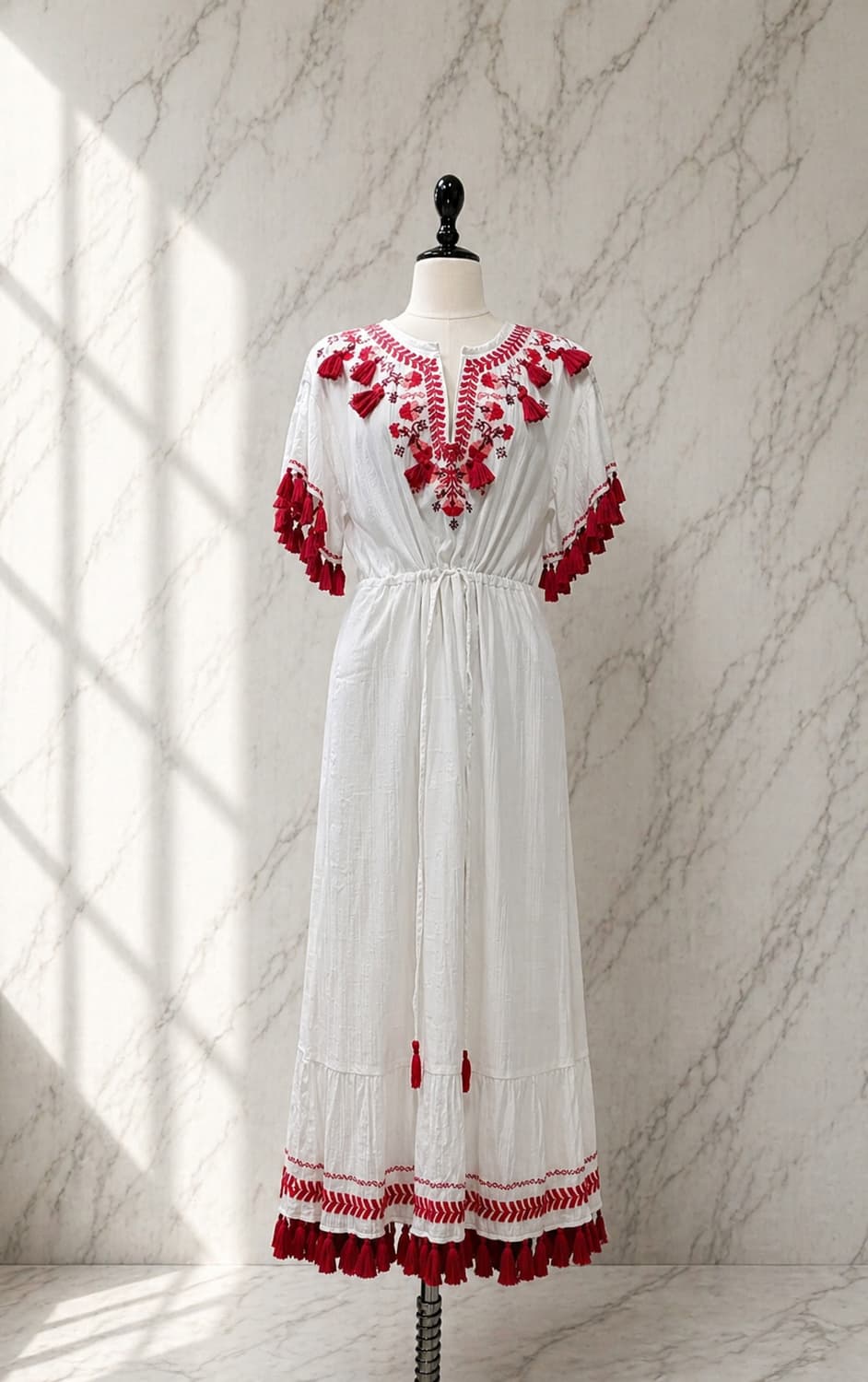 클럽모나코 핸드메이드 자수 태슬 원피스 / 리조트룩 상품이미지3