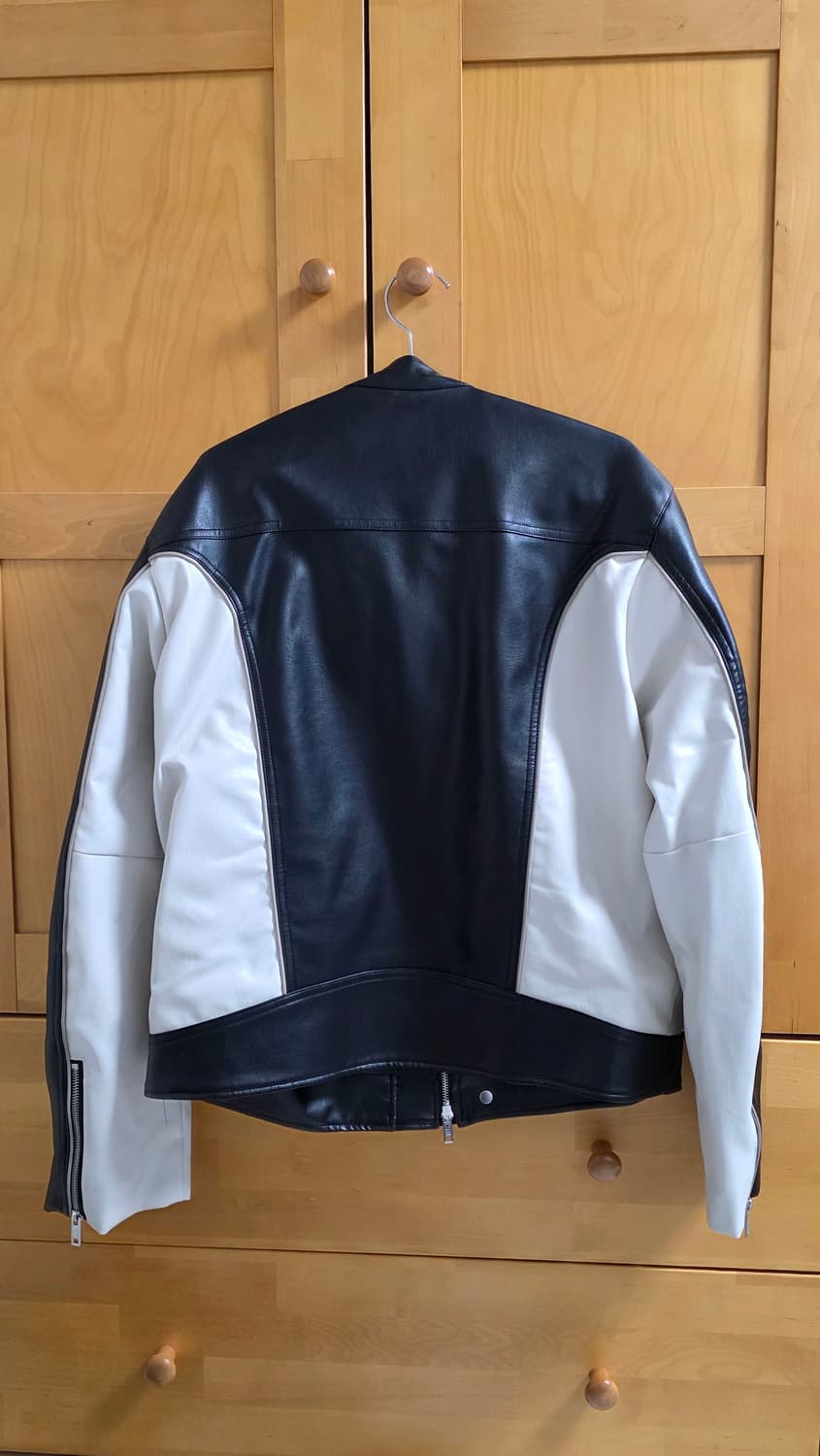 키뮤어 비건 레더 바이커 자켓 상품이미지5