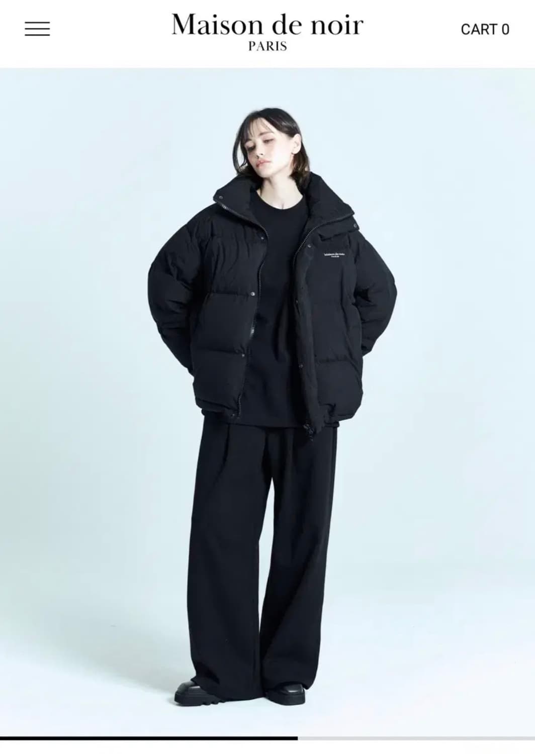 [새제품/2] 메종드누아 EMBLEME QUILTED 덕다운 패딩 상품이미지4