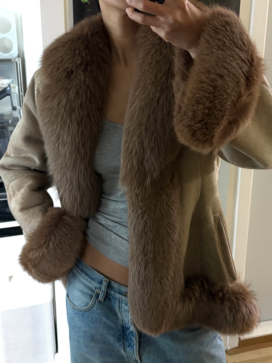 양털 리얼 무스탕 폭스 퍼자켓 상품이미지2