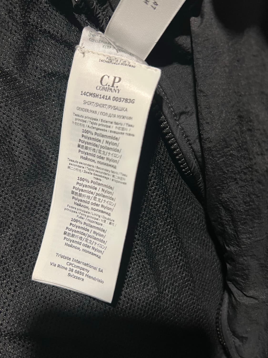 C.P. 컴퍼니 테일론 L 셔츠 블랙 - 23SS 상품이미지3