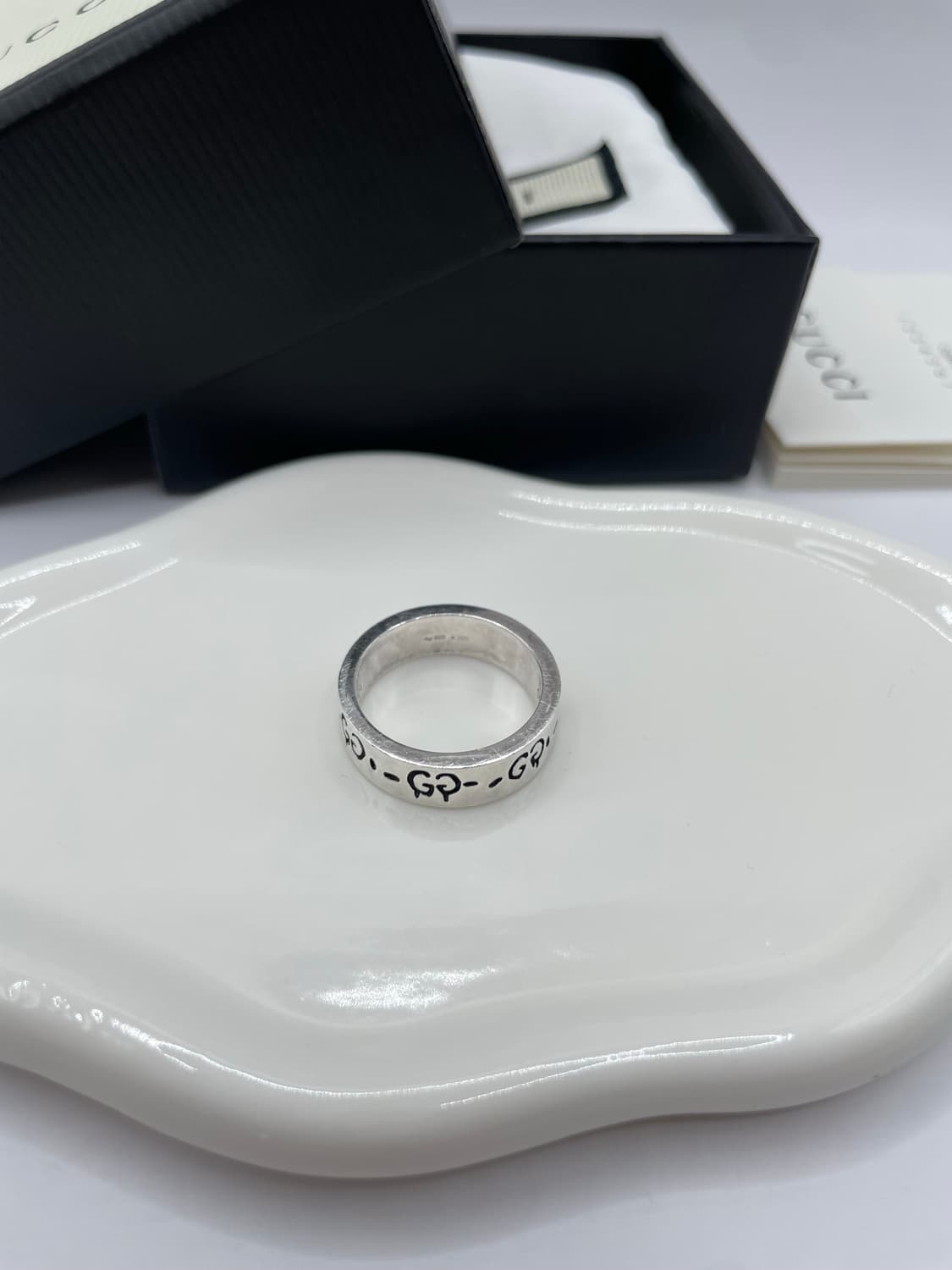 구찌 반지 15호 고스트링 6mm  상품이미지3