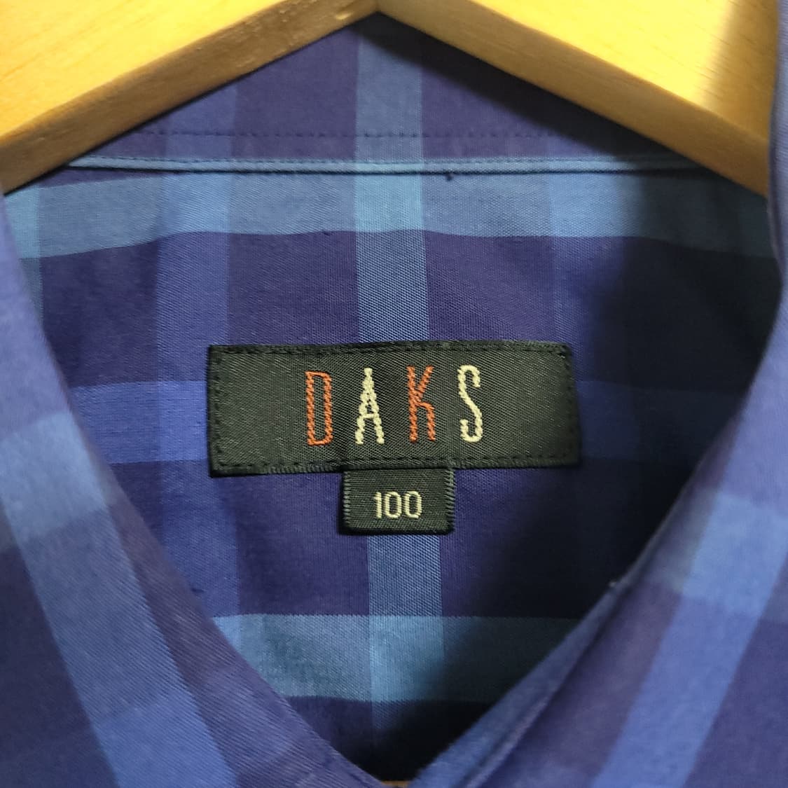 (100) DAKS 닥스 체크 긴팔 남방 셔츠 상품이미지3