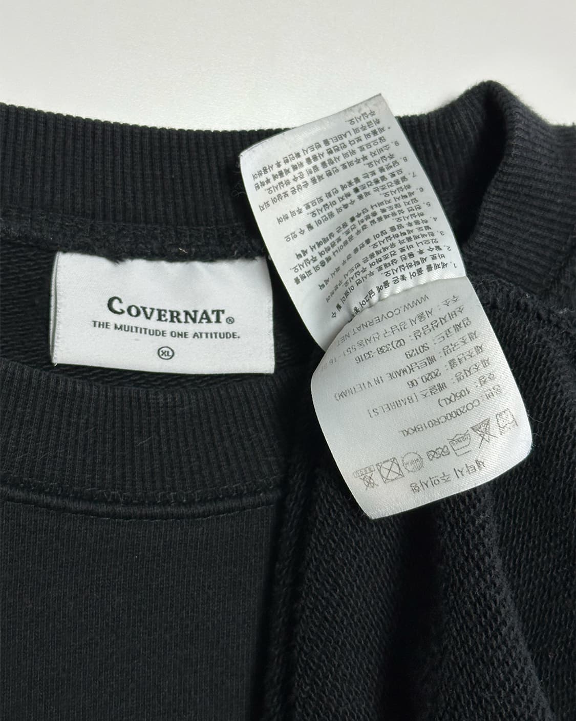 커버낫 맨투맨 블랙 상품이미지3