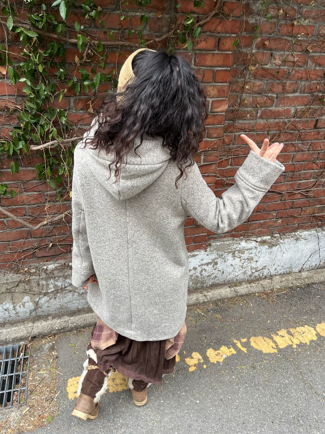 티티카카 고양이패치 후드 코트 상품이미지8