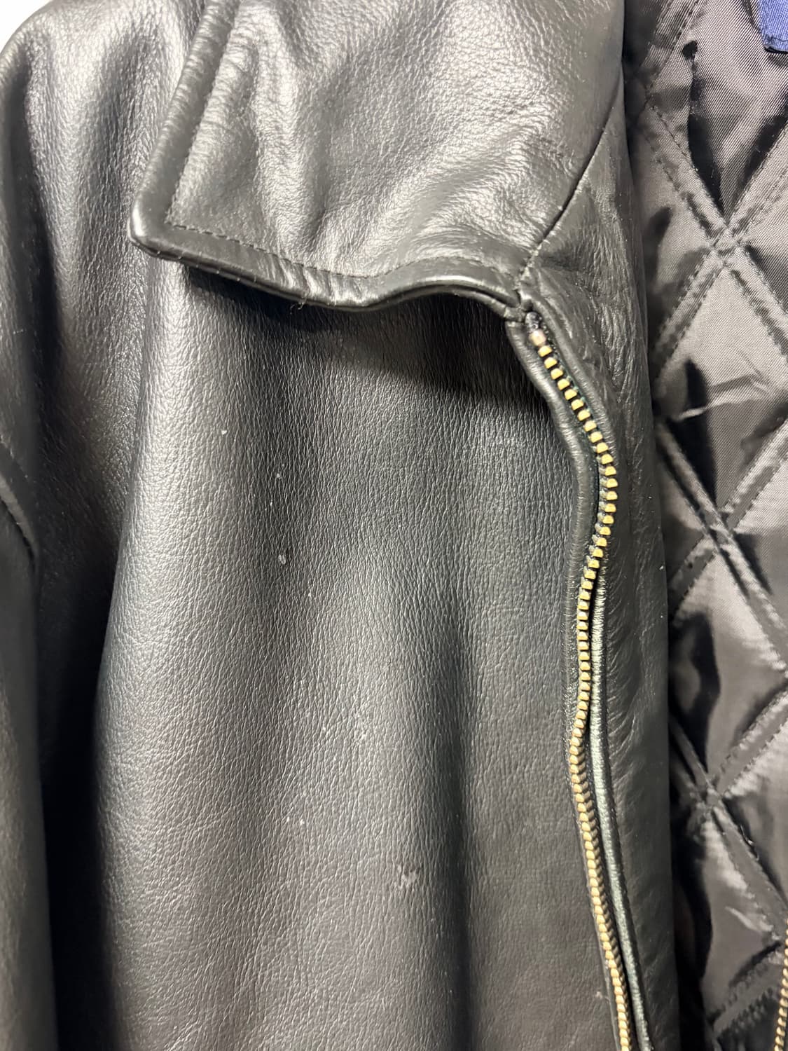 old gap 올드갭 레더 자켓 L 블랙 상품이미지4