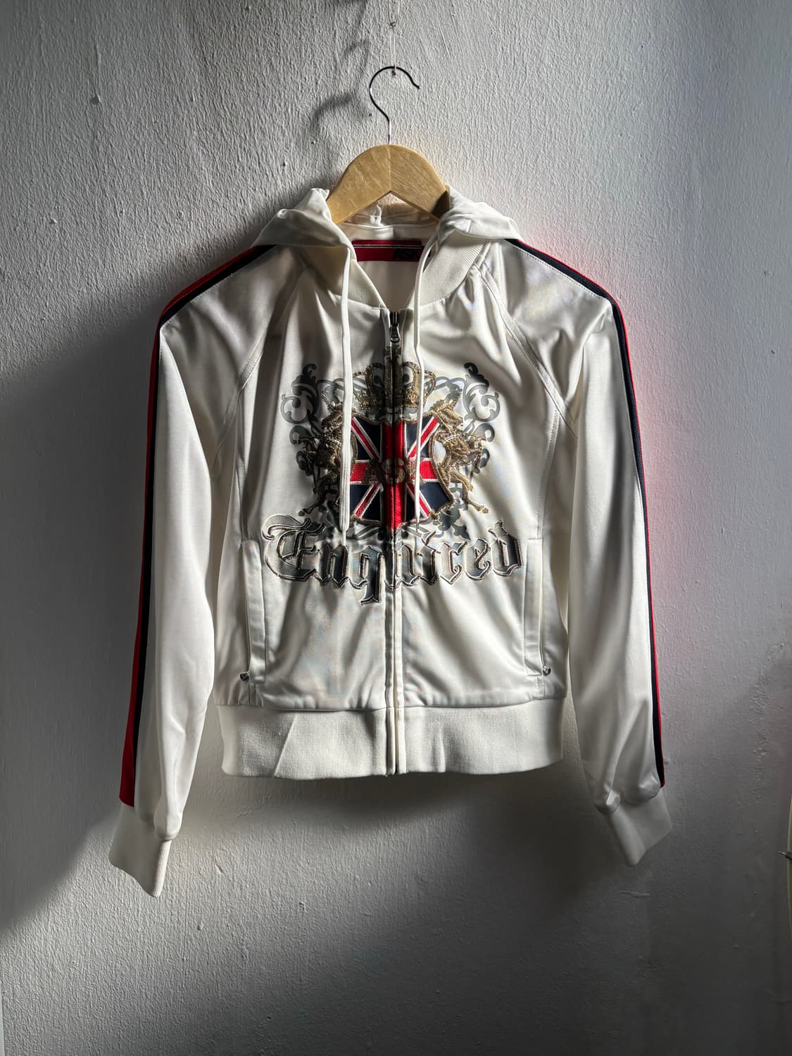 Ask White Graphic Hooded Track Top 상품이미지4