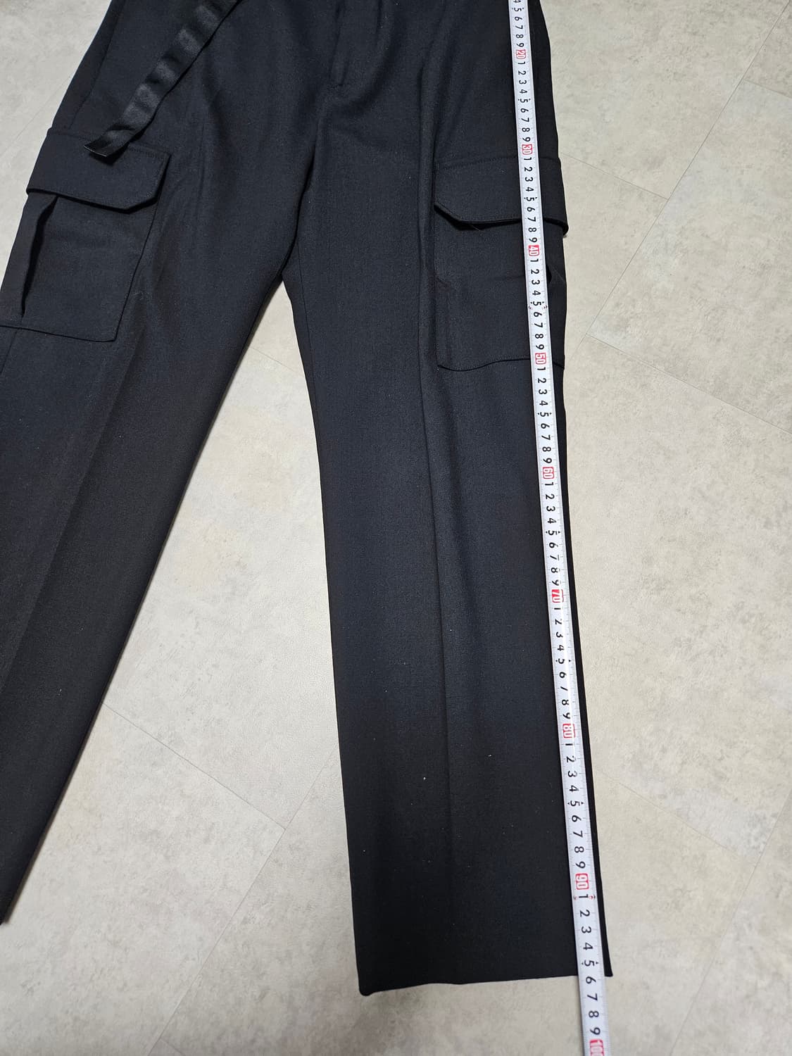 솔리드옴므 블랙 카고 팬츠 48사이즈 상품이미지2