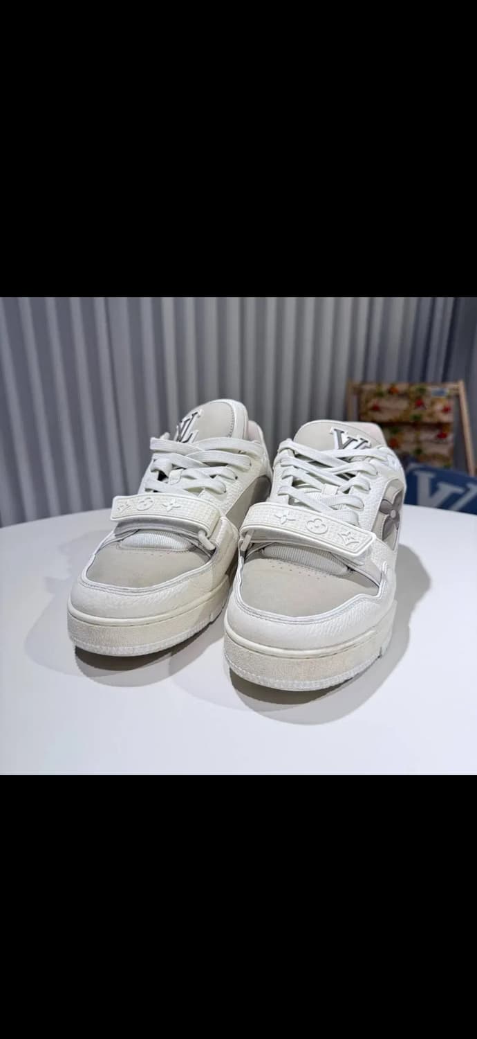 6.5 / 루이비통 벨크로 베이지 트레이너 스니커즈 상품이미지4