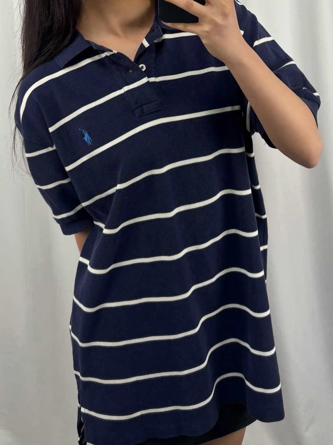 폴로 단가라 스트라이프 카라 반팔 PK 상품이미지1