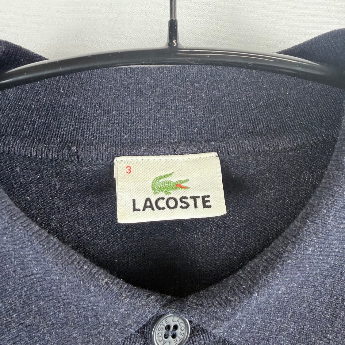(3) 라코스테 카라 울 니트 네이비 상품이미지3