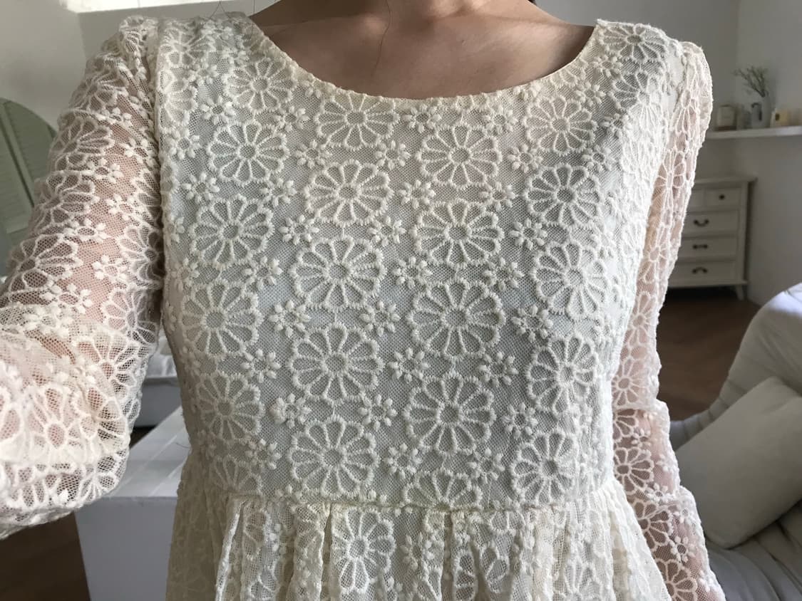 vintage lace frill top 상품이미지4