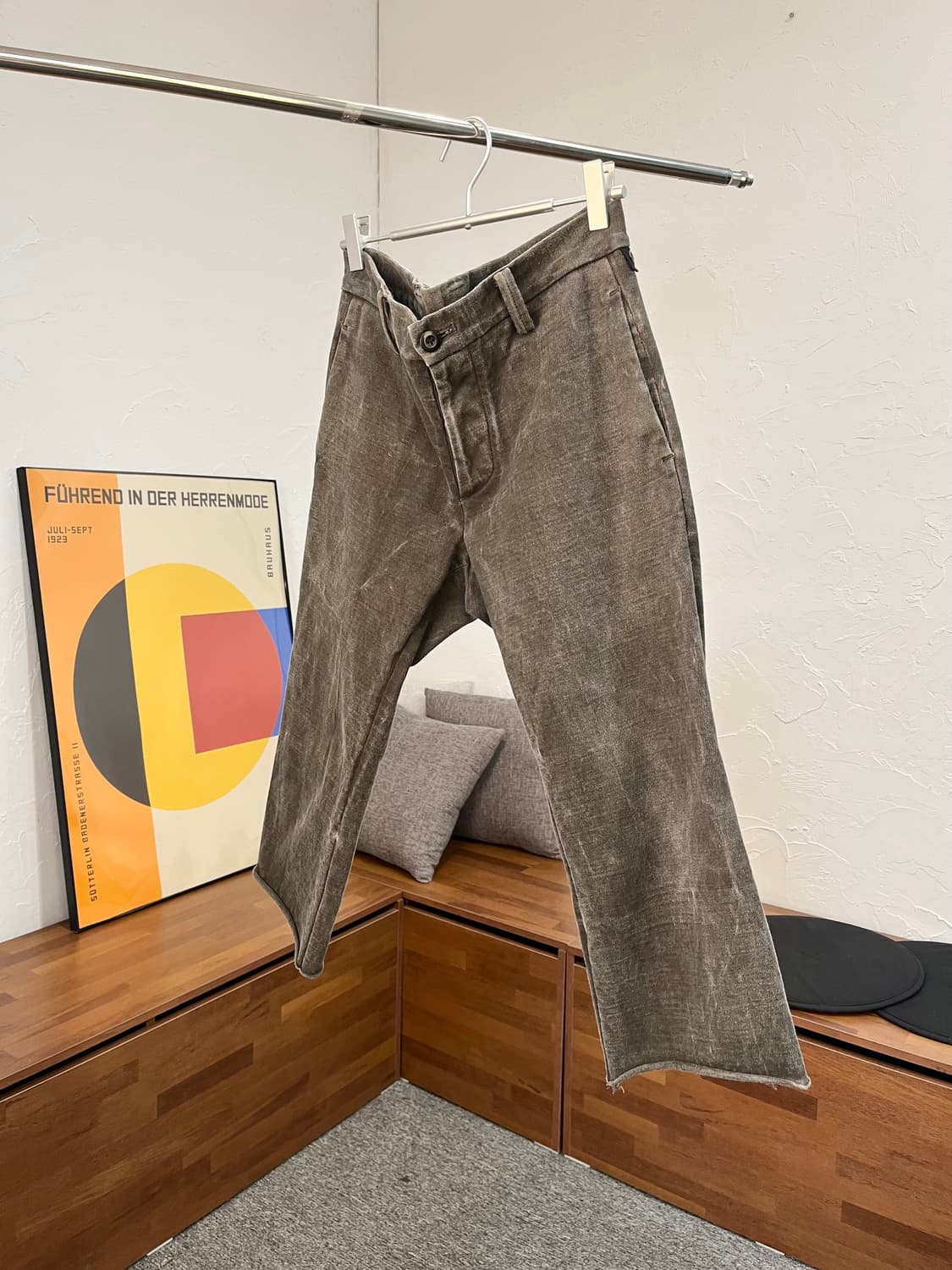 wjk 오버다이 데님 카프리 팬츠 상품이미지1