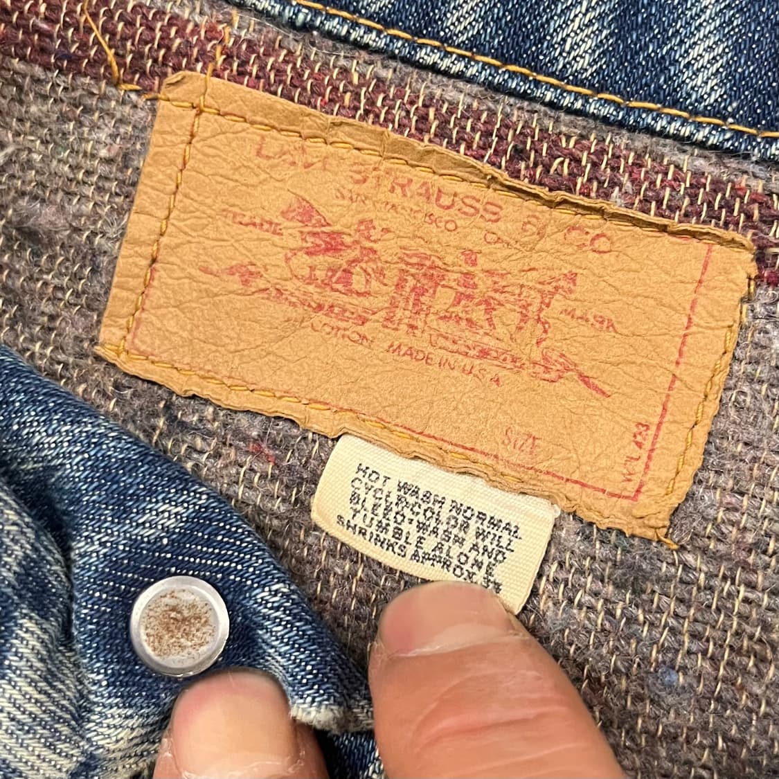 70s Levis70505 블랭킷 트러커 자켓 (100) 상품이미지8