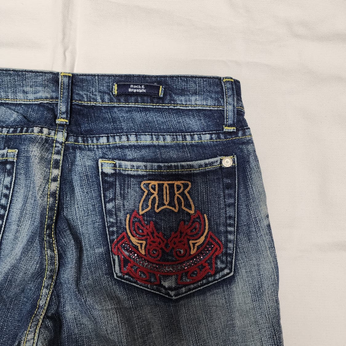 락앤리퍼블릭 오리엔탈 자수 Y2K 부츠컷 팬츠 상품이미지8