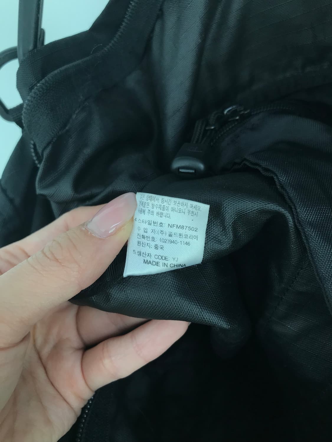 노스페이스 블랙 나일론 보스턴백 크로스백 상품이미지8