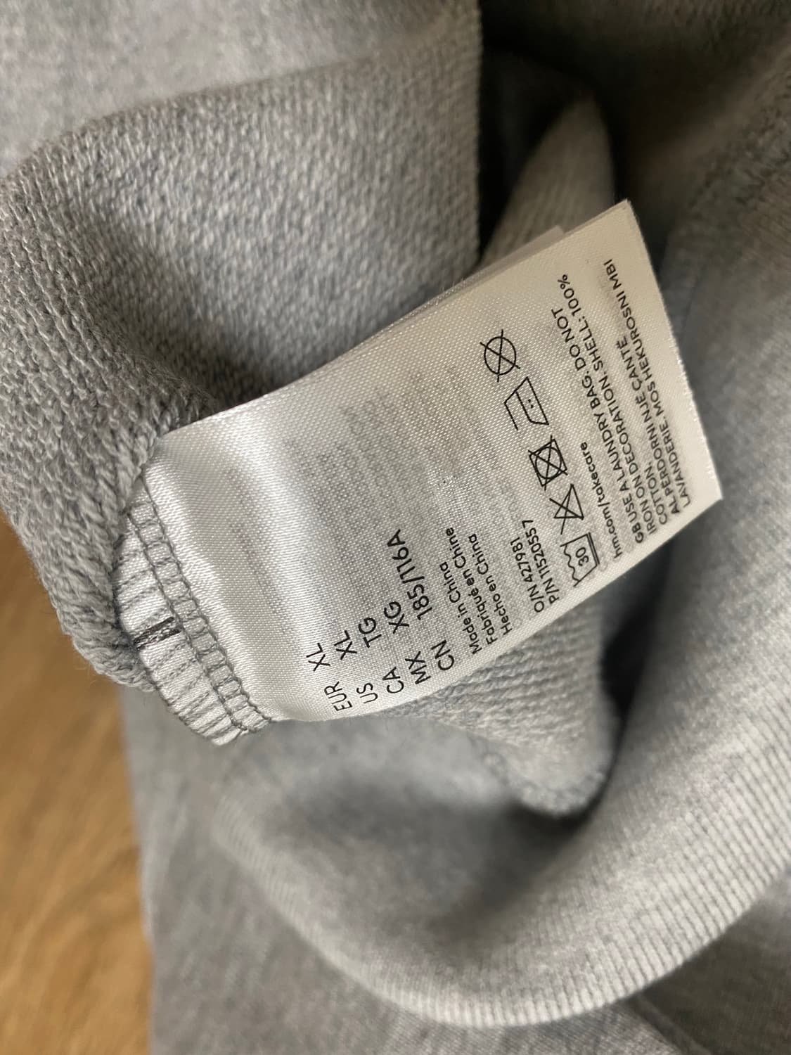 [xl] 뮈글러 h&m 후디 그레이 상품이미지6