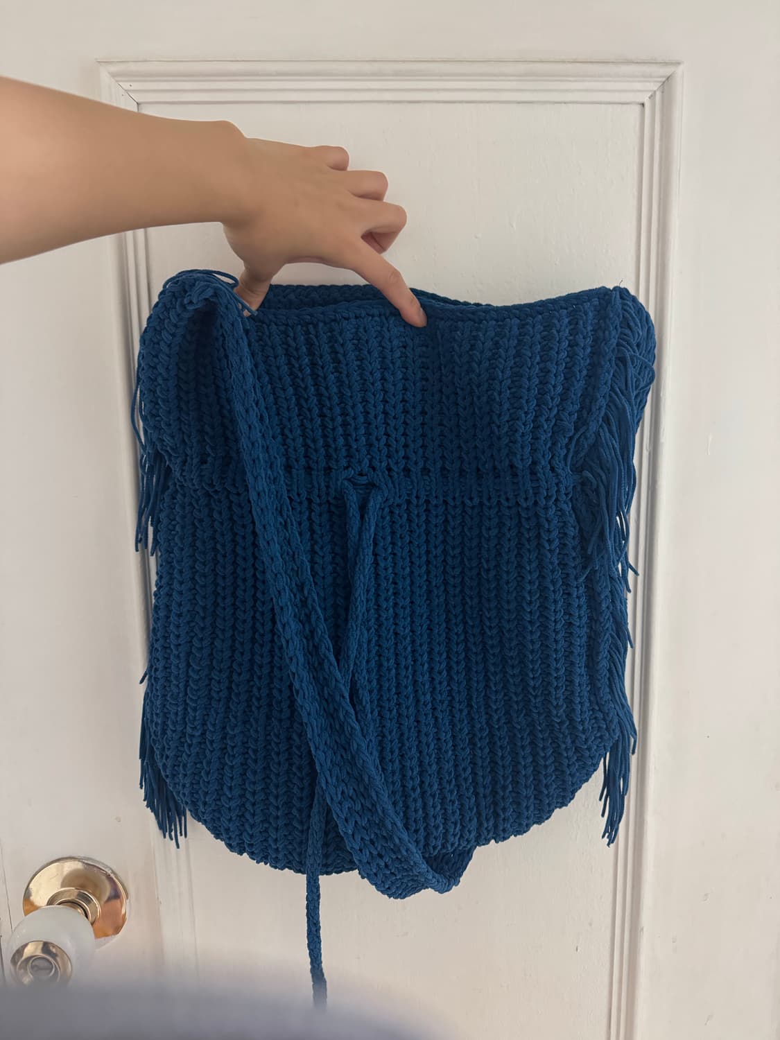 빈티지 보헤미안 프린지 니트 크로스백 상품이미지5