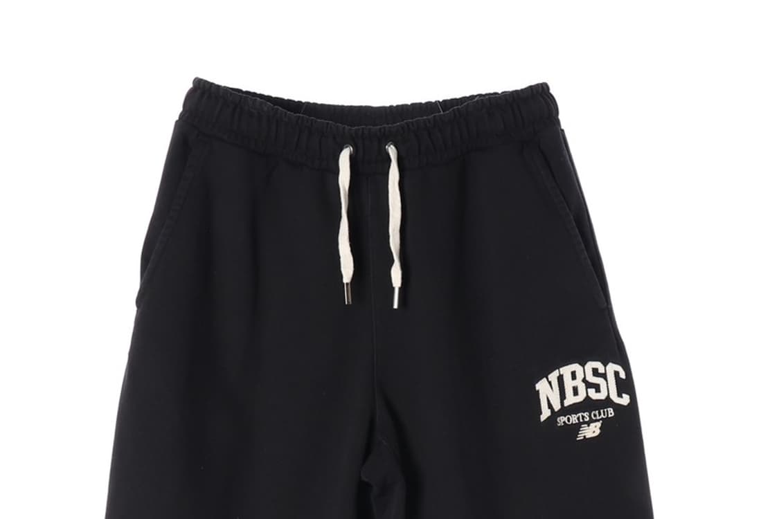 뉴발란스 NBSC 스포츠 클럽 로고 조거 팬츠 블랙 85 상품이미지3
