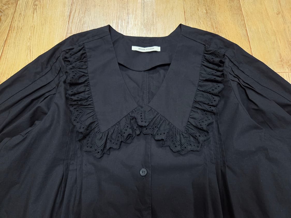 비뮤즈맨션(BEMUSE MANSION) 러플카라 블라우스 프리사이즈 상품이미지4