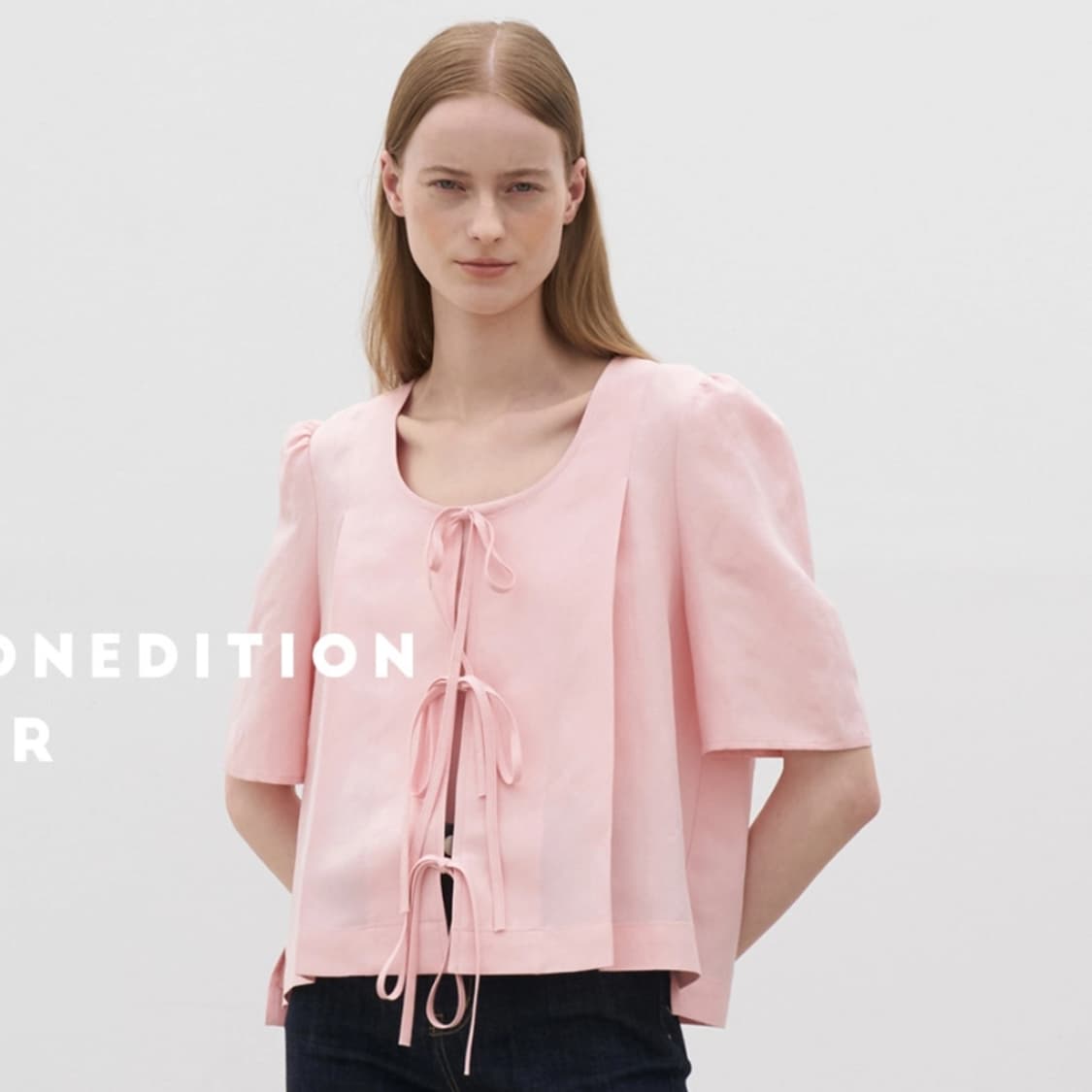 마론에디션(MARRON EDITION) 리본타이 블라우스 프리사이즈 상품이미지5
