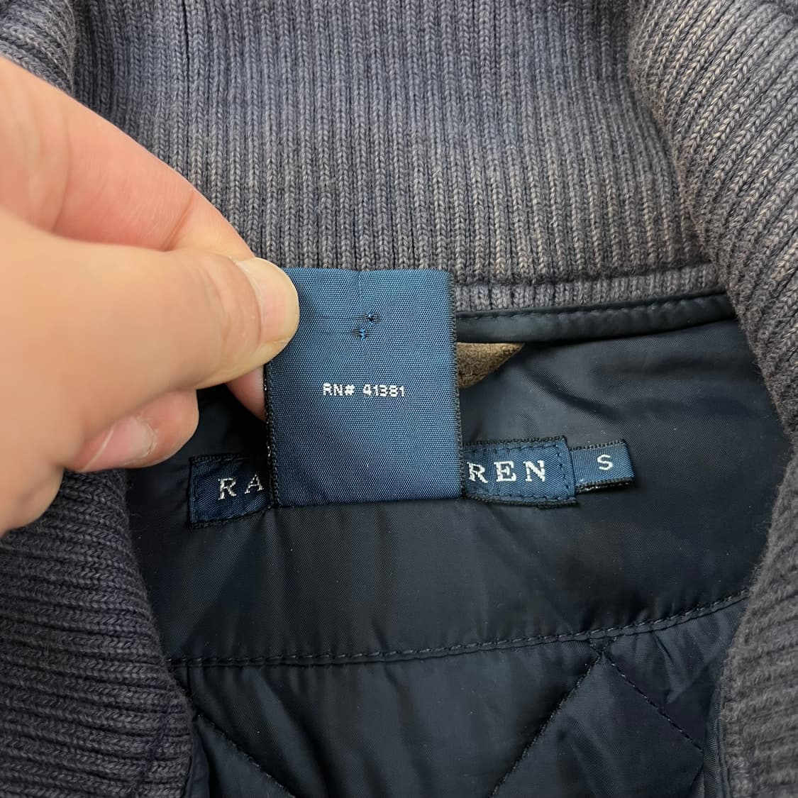 W 95 폴로라플로로렌 스웨이드 퀄팅 조끼 상품이미지4