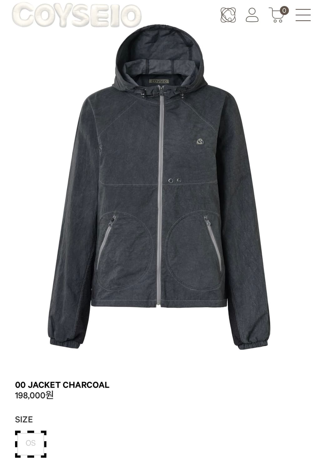 코이세이오 00 자켓 차콜 coyseio 상품이미지1