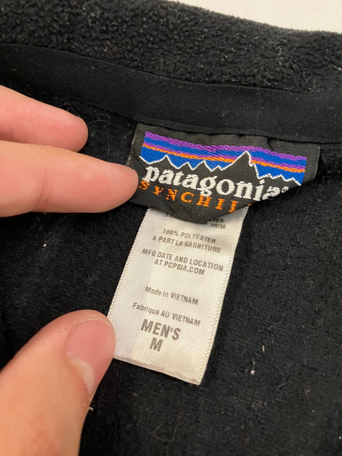 파타고니아 신칠라 하프집업 플리스 풀오버 블랙 상품이미지5