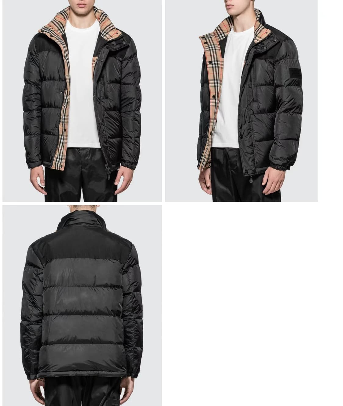 버버리 양면 패딩점퍼자켓 송민호 착용 상품이미지3