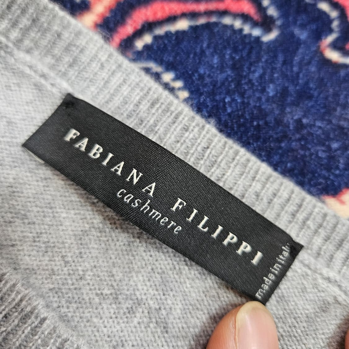 (미사용)파비아나필리피 in Italy 캐시미어 센터 골든 펄 니트  상품이미지7