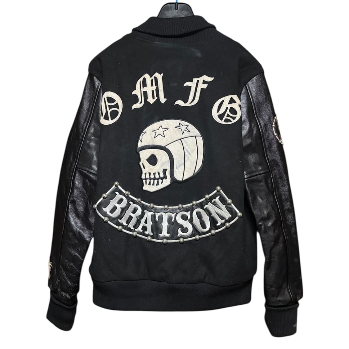 [BRATSON] 14FW 브랫슨 스컬 빅 패치 블랙 스타디움 자켓 M 상품이미지2