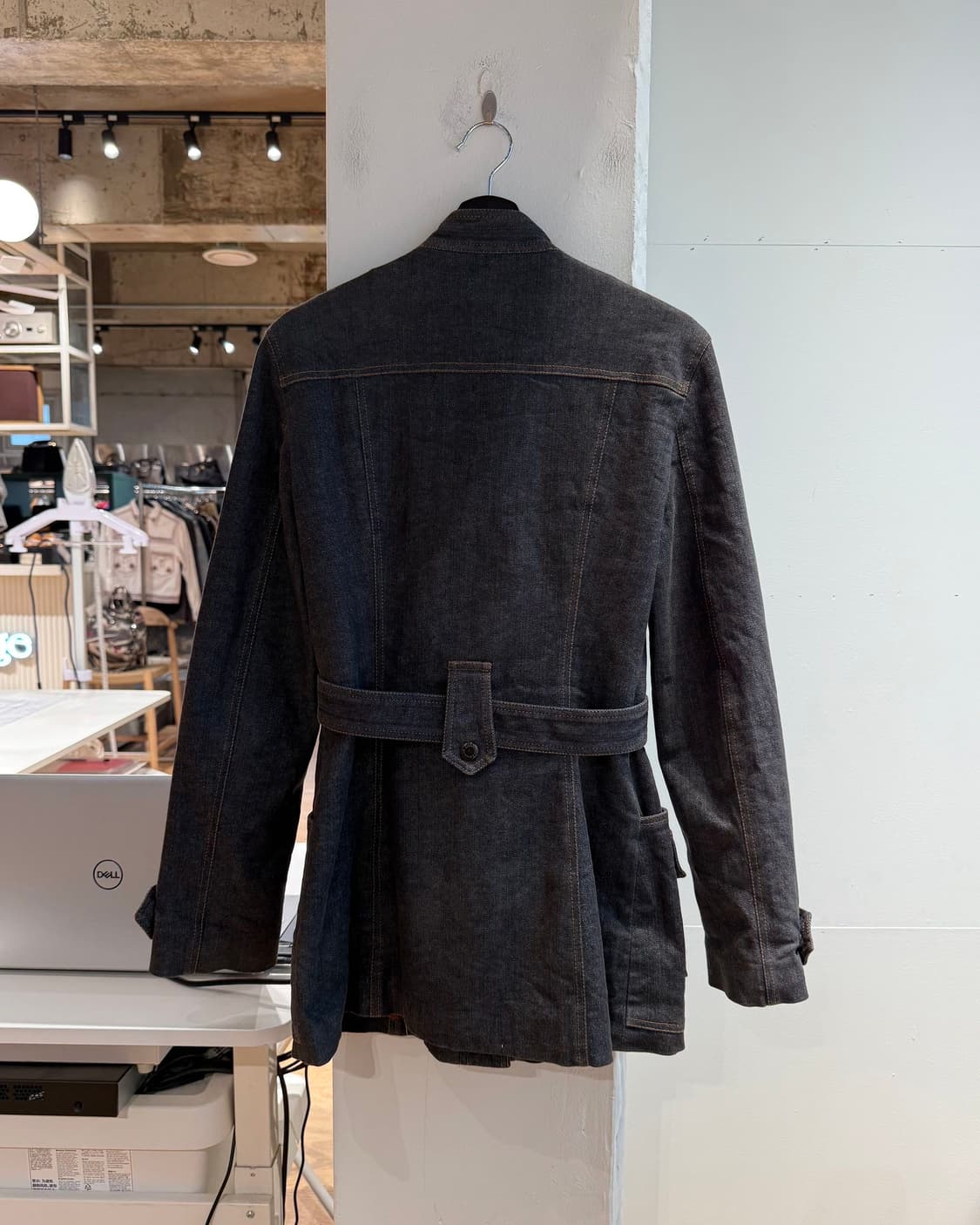 돌체앤가바나 그레이 데님 벨티드 자켓  상품이미지7