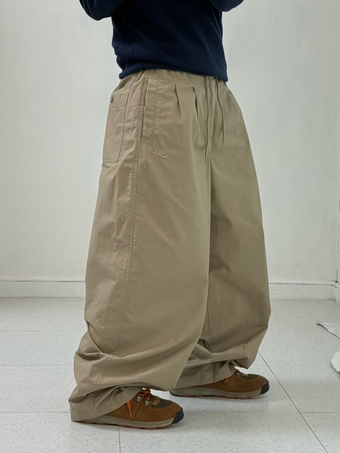 나이키 베이지 와이드 팬츠 상품이미지2