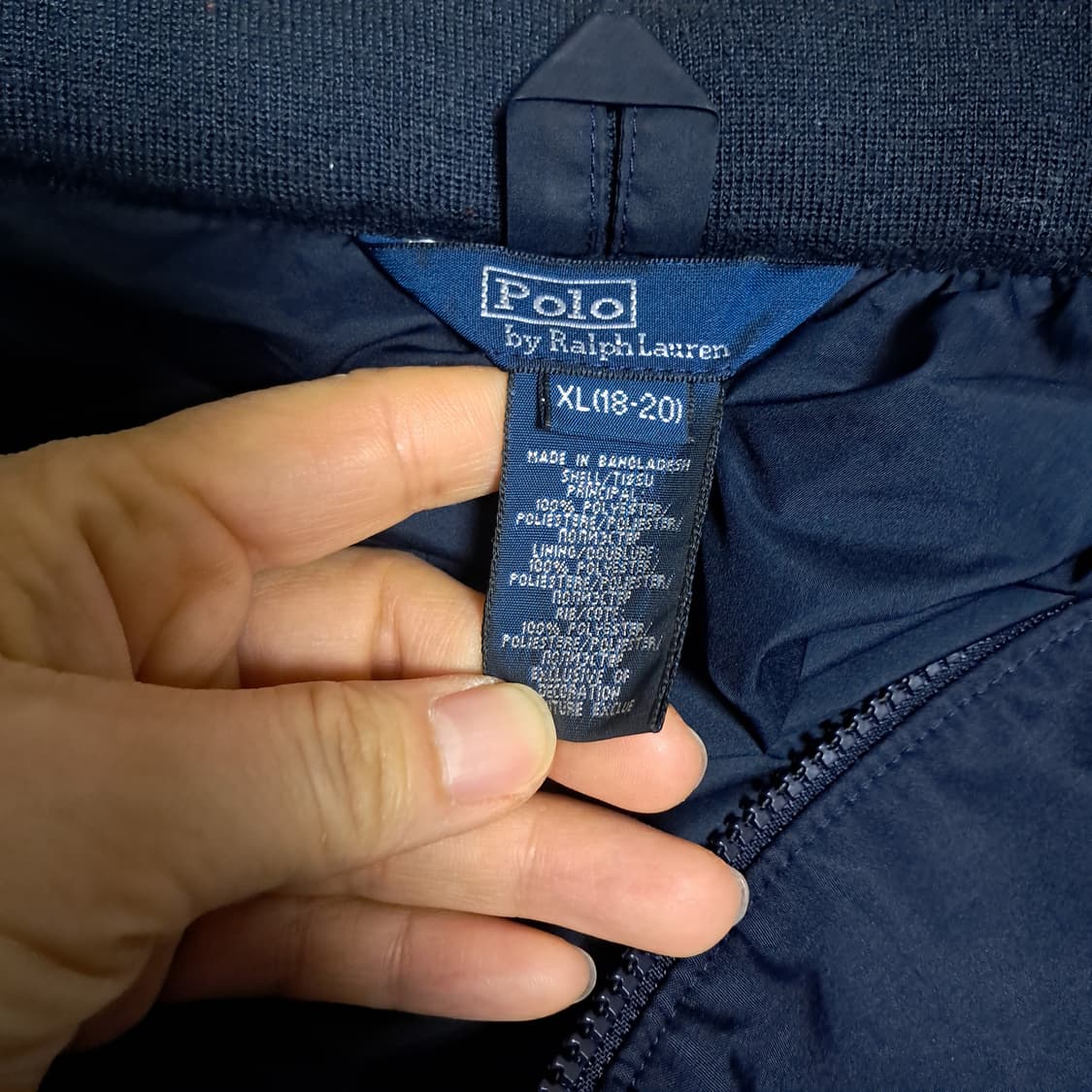 폴로 랄프로렌 네이비 점퍼 자켓  남성 S, 여성55~66 상품이미지5