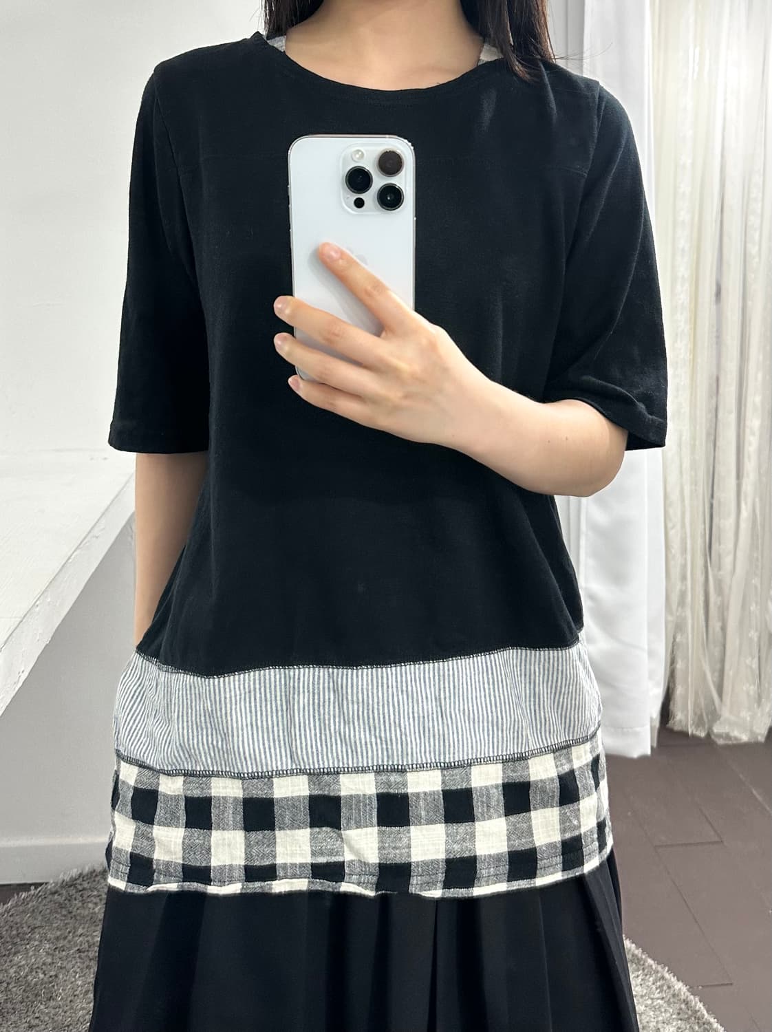 mori check top 상품이미지3