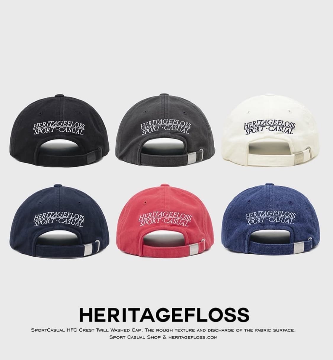 헤리티지플로스 트윌 워시드 캡 상품이미지2