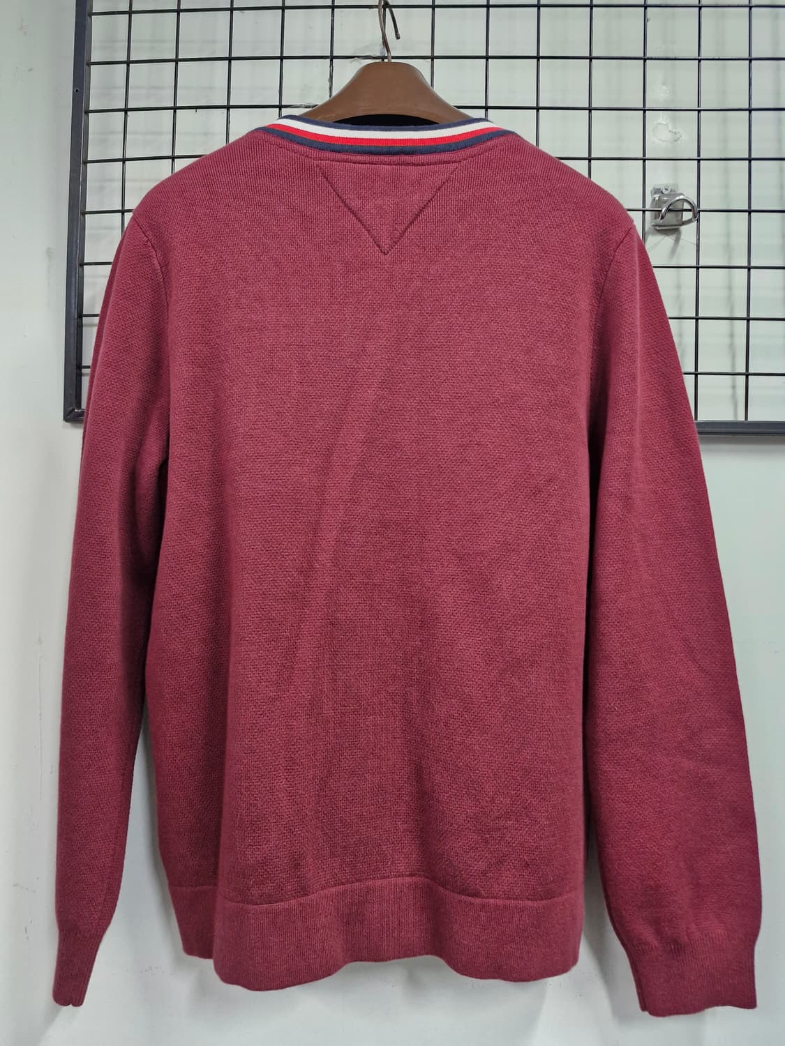 95M 타미힐피거 버건디 가디건. 상품이미지6